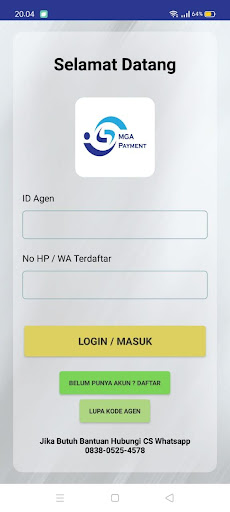 Android application MGA PAYMENT - PULSA & KUOTA screenshort