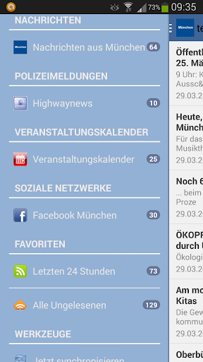 Android application München screenshort