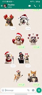 Perros de Navidad WASticker Screenshot