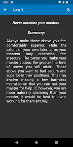 Screenshot 7 48 Laws of Power Summary android