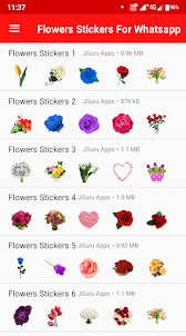 Flower Stickers For Whatsapp W