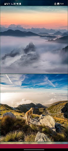 Android application Cloud Wallpapers screenshort