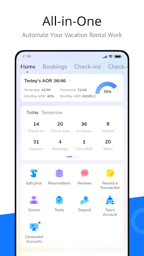 Android application Hostex screenshort