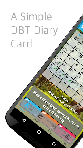 Android application Simple DBT Skills Diary Card screenshort