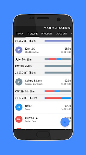 Time and Bill - Time Tracking Screen 2