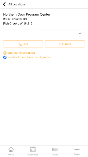 Android application Door County Y screenshort