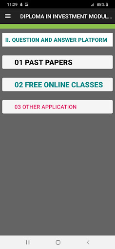 DIPLOMA 2 IN INVESTMENT PAPERS Screen 2