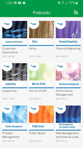 Android application CPA Canada Podcasts screenshort