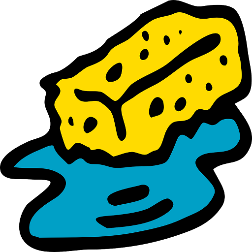 Squeezing Wet Sponge Sound logo