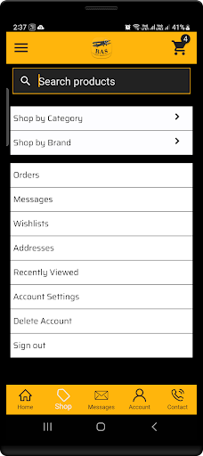 BAS Part Sales Screen 2