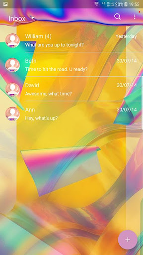 Laser theme Screen 2