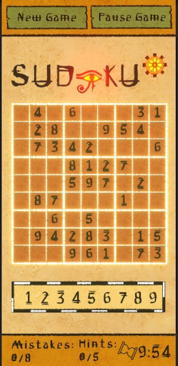 Screenshot of Scarab Sudoku