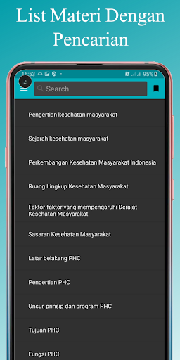 Android application Ilmu Kesehatan Masyarakat screenshort