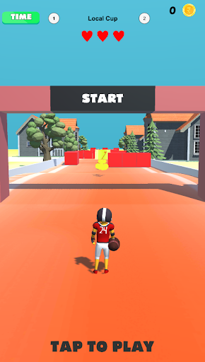 Android application Touch Down FootBall Challenge screenshort
