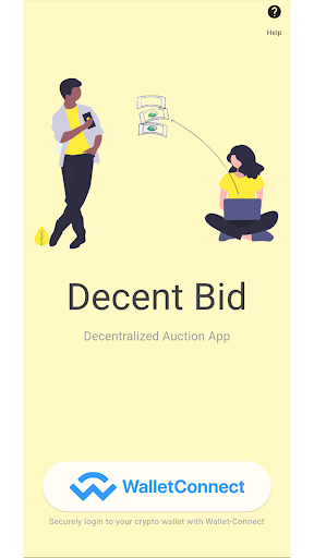 Android application Blockchain: Decentralised Bid screenshort