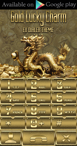 Gold Lucky Charm 3d Next Launc Screen 3