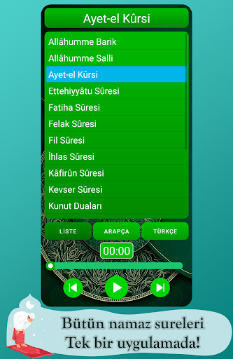 Android application Namaz Sureleri Sesli screenshort