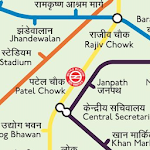 Cover Image of Tải xuống Bản đồ tàu điện ngầm Delhi (Ngoại tuyến)  APK