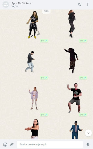 Baile Random Stickers Animados