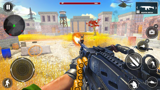 Critical Machine Gun Strike: Action shooting games