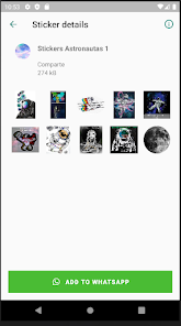 Captura de Pantalla 2 Stickers de Astronautas android