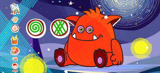 Screenshot of Busy Kids! Coloring pages book