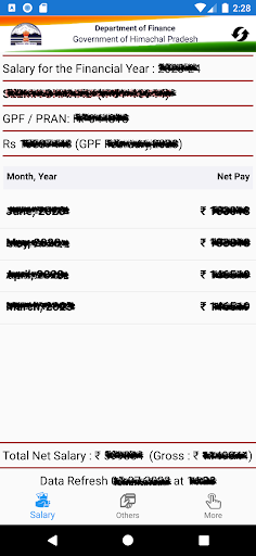 eSalary HP Govt Employees Screen 2