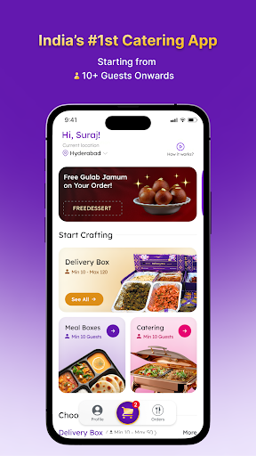 Android application Craft My Plate: Food Catering screenshort