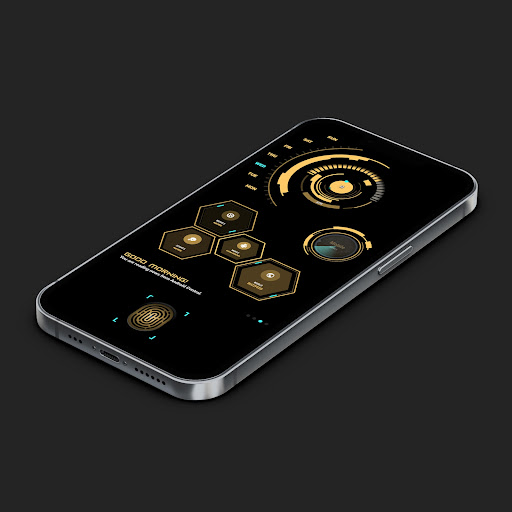 Neon Space Theme for KLWP Screen 2