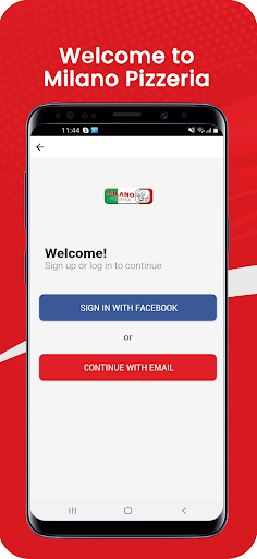 Android application Pizzeria Milano (Avesta) screenshort
