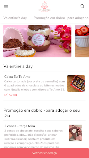 Android application Paty Albuquerque Confeitaria screenshort