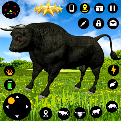 Angry Bull Attack Fight Games logo