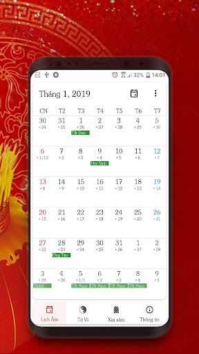 Android application Lịch Bình An - Giáp Thìn 2024 screenshort