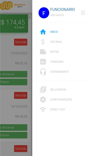 Central do Cliente @wmtelecom Screen 2