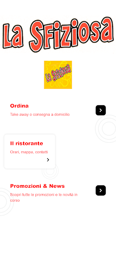Android application La Sfiziosa screenshort