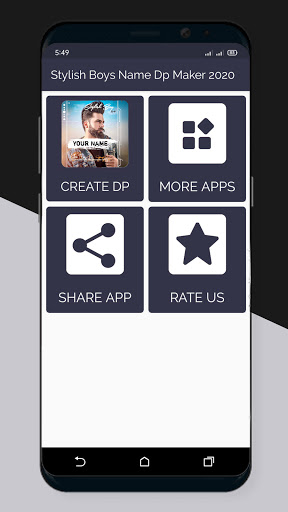 Android application Stylish Boys Name DP Maker screenshort