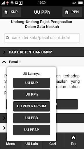 UU Pajak Komplit 2016 Screen 2