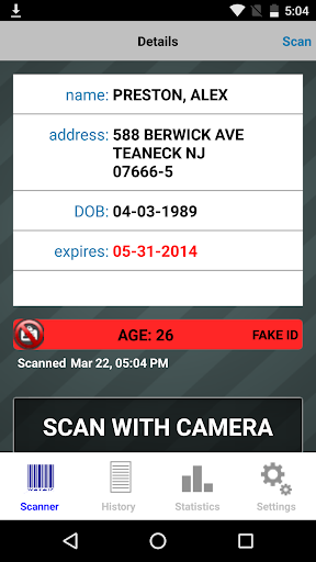 Bar & Club Stats - ID Scanner Screenshot 4 - AppWisp.com