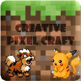 Creative pixel craft icon