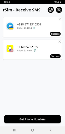 Android application Receive SMS verification code screenshort