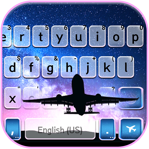 Night Sky Flight Keyboard Them logo