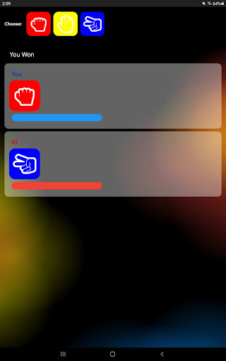 Android application FA Rock Paper Scissors screenshort