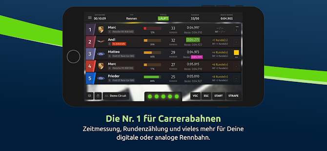 SmartRace für Carrera Digital لقطة شاشة