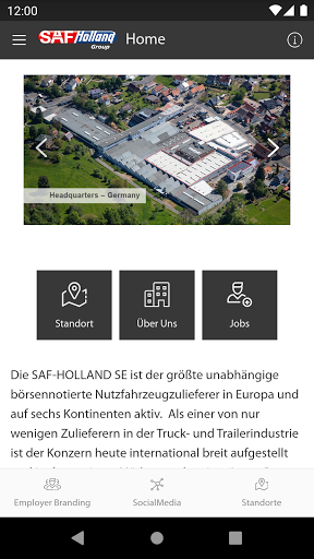 Android application mySAF-HOLLAND screenshort
