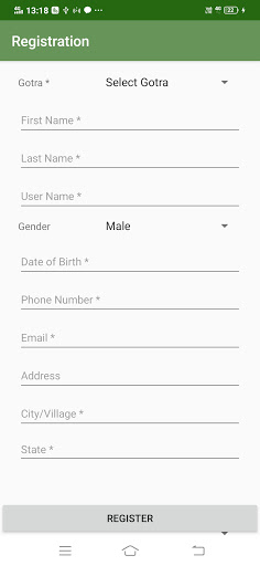 Android application Mission United screenshort