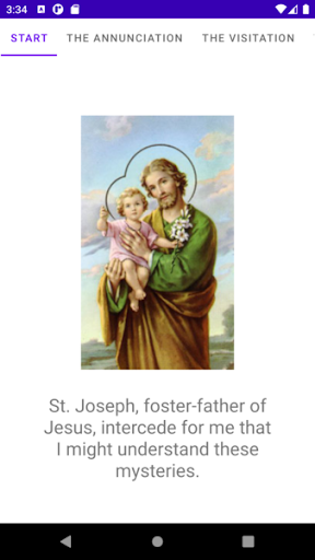 Android application St. Joseph's Chaplet screenshort