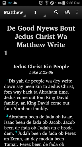 Gullah New Testament Screen 3