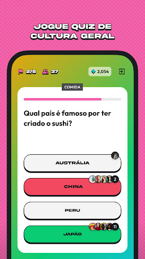 Visualização do aplicativo