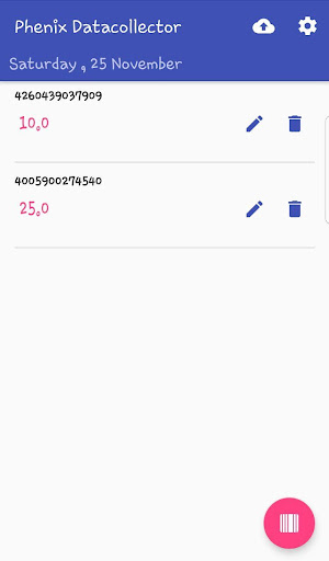 Android application Phenix Data Collector screenshort