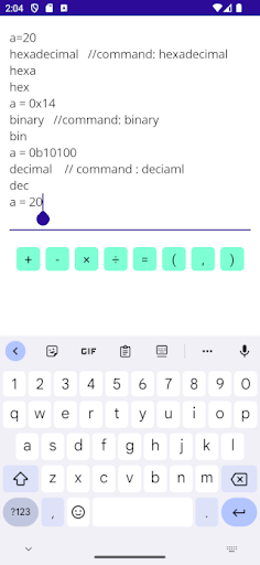 Calc Screen 3